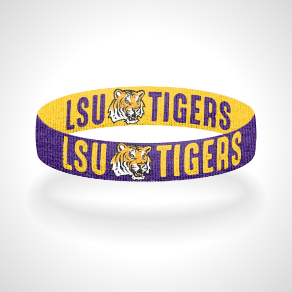 Reversible LSU Tigers Bracelet Wristband